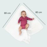 MAKIAN Moltontücher 4er Set 80x80 cm – Premium Flanellwindeln aus Bio-Baumwolle für Babys – Bild 2