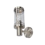 Lindby Djori Edelstahl Wandleuchte aussen – IP44 Aussenleuchte für Garten & Terrasse