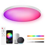 Gaethra LED Deckenleuchte 30W Rund – RGB & Dimmbar mit Alexa & App-Steuerung