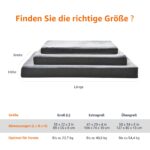 Amazon Basics Gel-Memoryschaum Hundebett 89x56cm – Orthopädisches Hundekissen mit Kühleffekt – Bild 5