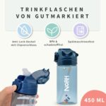 gutmarkiert Kindertrinkflasche 450 ml personalisiert – BPA-frei mit Strohhalm für Kinder – Bild 6