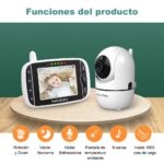HelloBaby Video-Babyphone mit 3,2" Display – 355° Kamera, HD-Nachtsicht, ohne WLAN – Bild 3