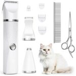 Bautrium Leise Katzenschermaschine Set – Profi-Fellpflege mit 3 Aufsätzen & USB-C