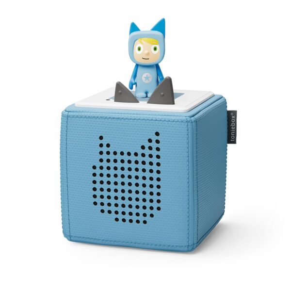 tonies Toniebox Starter Set Blau – Kabelloser Audioplayer für Kinder mit 7h Akku