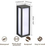EBION Aussenleuchte Wand Anthrazit mit E27 – IP65 Wandlampe Aluminium für Garten & Eingang – Bild 5