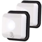 PEARL 2er-Set LED-Wandleuchten mit Bewegungsmelder – 110 lm Batteriebetrieb