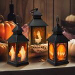 3er Set Halloween Laternen mit LED – Batteriebetrieben für In- & Outdoor – Bild 4