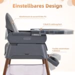 cozydwells 3-in-1 Babyhochstuhl – Verstellbar & Tragbar für 6-36 Monate – Bild 5