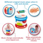Hape Baby-Trommel – Interaktives Musikspielzeug mit Lichtern für Kleinkinder ab 6 Monaten – Bild 4