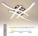 Sweier 4-Flammig LED Deckenleuchte 28W dimmbar mit Fernbedienung – Modern & energieeffizient – Bild 7