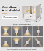 SENFAY 6W LED Akku Wandleuchte mit Bewegungsmelder – Kabellos & USB-aufladbar – Bild 5