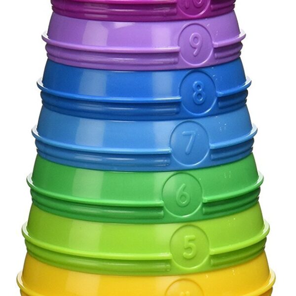 Fisher-Price Spielkugel Pyramide – Stapelbecher Set mit Klingelkugel für Babys
