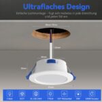 JESLED LED Einbaustrahler 230V 6er Set – 5W Dimmbar 3CCT 770LM IP54 für Bad & Küche – Bild 5
