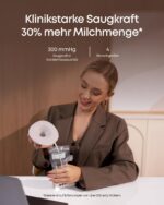 eufy Tragbare Milchpumpe S1 – App-gesteuert mit HeatFlow-Technologie & Kliniksaugkraft – Bild 4
