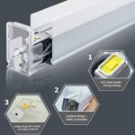DIKHEE Garagenlampe LED 192W 6500K Sechseck – Verformbare Werkstatt Deckenleuchte für Garage & Lager – Bild 4