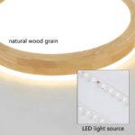 YYUTLUO LED Deckenleuchte Ø30 cm mit Eichenholz – 360° Naturweiß 4500K für Wohnraum & Büro – Bild 6