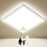 TOPPLEE 18W LED Deckenleuchte mit Radar-Bewegungsmelder – 2450 Lumen für Flur & Garage
