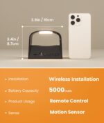 FULEN Akku-Wandleuchte mit Bewegungssensor & Fernbedienung – 600lm LED, 3 Farben, 2er Set – Bild 8