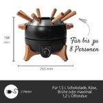 BOSKA Elektrisches Fondue-Set Party 2,3L – Temperaturregler für Käse-, Schokoladen- & Fleischfondue – Bild 3