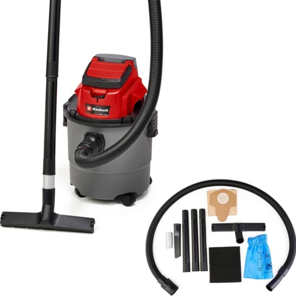 Einhell TC-VC 18/15 Li Solo Akku-Nass-Trockensauger – 15L Behälter mit Power X-Change