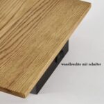 Ouglres Holz Wandlampe Vintage – Industrial Design Wandleuchte mit Schalter – Bild 2
