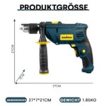 Enventor Schlagbohrmaschine 900W – 2-in-1 Bohrhammer mit 36 Zubehörteilen & 360° Griff – Bild 2