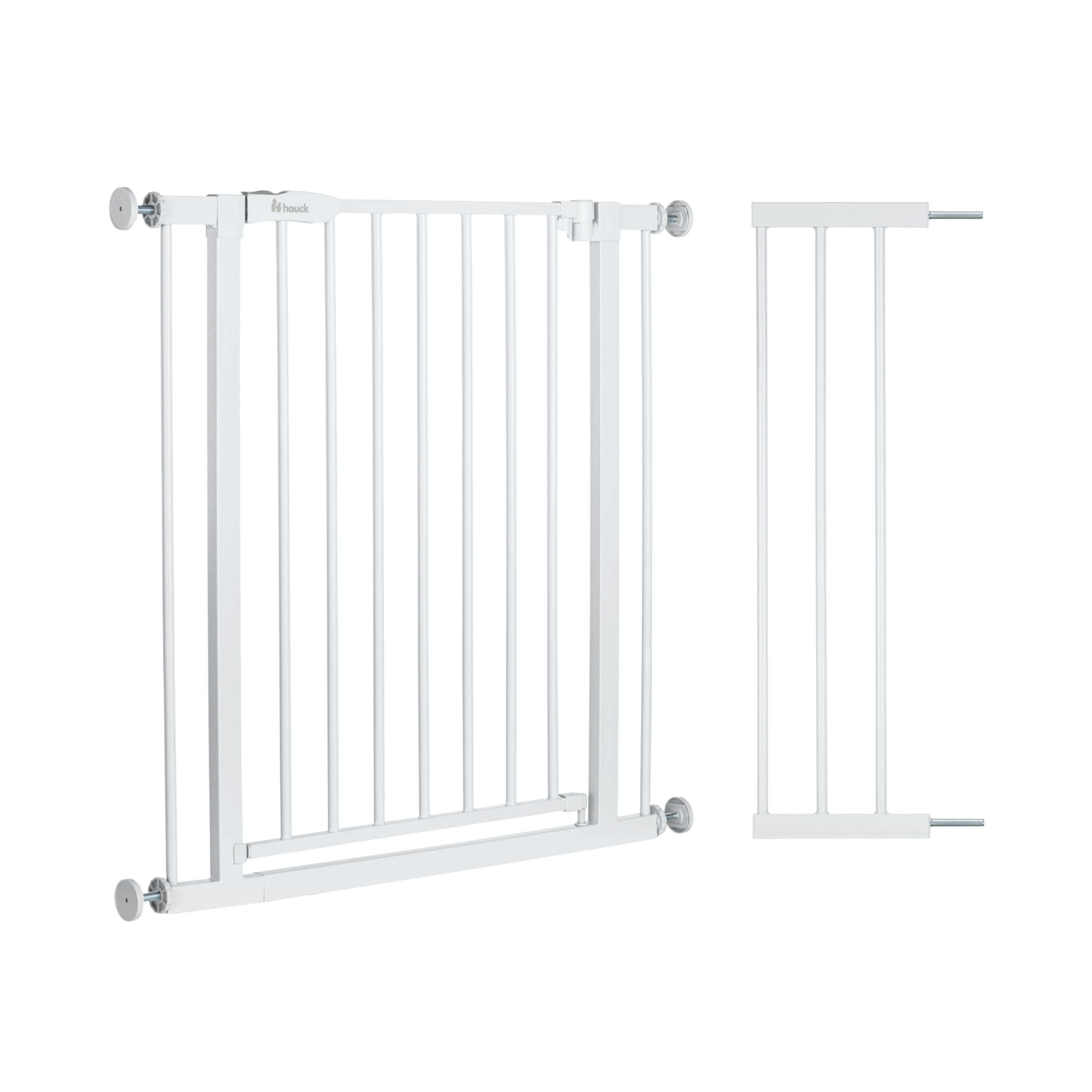 hauck Türschutzgitter 96-101 cm mit Verlängerung – Schutzgitter ohne Bohren für Kinder & Hunde