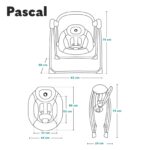 Lionelo Pascal Baby Wippe – 5 Melodien, Vibrationen & 4-fach verstellbar für Neugeborene – Bild 2