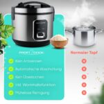 ProfiCook PC RK 1285 Reiskocher 3kg – 2-in-1 Rice Cooker mit Dampfgarer – Bild 3