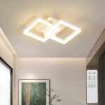 ANTENLICHT LED Deckenlampe 20W Geometrisches Design – Dimmbar mit Fernbedienung für Schlafzimmer