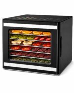JUMMICO Dörrautomat mit 6 Edelstahl-Tabletts & 10 Programme – Temperatur 35–75 °C