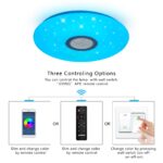 JDONG LED-Deckenleuchte 54W mit Bluetooth, App-Steuerung & weissem Rauschen – Dimmbar mit 32 Schlafgeräuschen – Bild 2