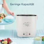 Tiiyee Mini Reiskocher 1L mit 12V Autoadapter – Tragbarer Elektro-Dampfgarer mit Warmhaltefunktion – Bild 4