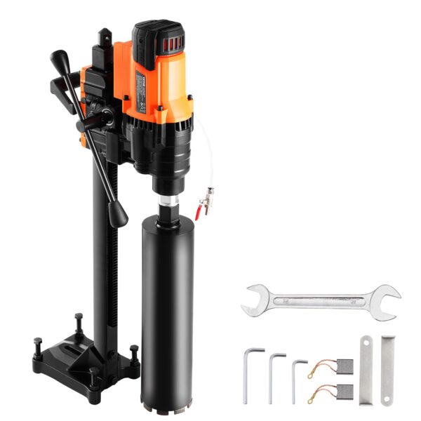 VEVOR Diamantkernbohrmaschine 3200 W – Bohrdurchmesser 20–250 mm mit Ständer für Beton & Ziegel