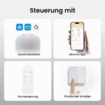 Yeelight Smart Deckenlampe 50cm – 4500 lm LED mit RGB-Backlight, Sprachsteuerung & App – Bild 12