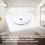 B.K.Licht LED Deckenleuchte 29x29 cm mit indirektem Licht – Badezimmer Deckenlampe IP44 – Bild 5