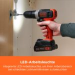 BLACK+DECKER 18V Akku-Bohrschrauber BCD001C1-QW – 37 Nm für Heimwerker – Bild 7