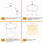 camperxlite LED Deckenleuchte 12V Ø18cm – Dimmbar mit 3 Farbtemperaturen für Wohnmobile – Bild 8