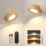 FULEN 2er-Pack LED-Wandleuchten mit 3200-mAh-Akku – Dimmbar mit Touch & Fernbedienung