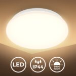 B.K.Licht LED Deckenleuchte mit Bewegungsmelder – Badlampe mit Spritzwasserschutz IP44 – Bild 2