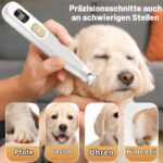 YAZEKY Pfotentrimmer für Hunde mit LED-Licht – Ultra leise Hundeschermaschine, wiederaufladbar – Bild 2