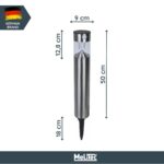 MeLiTec Solar Gartenleuchte mit Bewegungsmelder – Edelstahl Wegeleuchte IP44 für Garten & Einfahrt – Bild 6