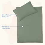 Dreamzie Baby & Kinderbettwäsche 100x135 cm Musselin – 100% Baumwolle, OEKO-TEX zertifiziert – Bild 3