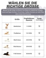 Favodormir Hundematte 105x70cm – Wasserdicht Kunstleder Hundebett für grosse Hunde – Bild 2
