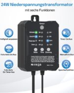 HIBOITEC LED Gartenbeleuchtung 6er Set mit Transformator – Dimmbar & Fotosensor für Aussen – Bild 3