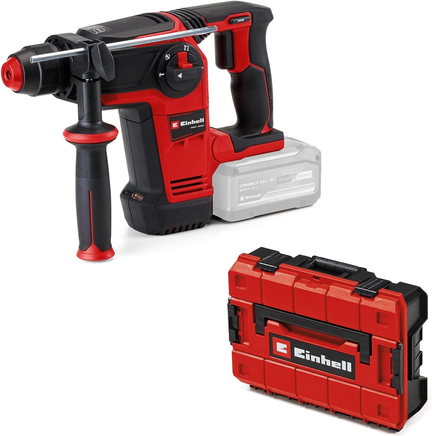 Einhell TP-HD 18/26 Li BL Akku-Bohrhammer – 26 mm Bohrleistung, 4 Funktionen, Brushless