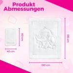 KiGATEX Baby Bettdeckenset Elefant 100x135 cm – Ganzjahresdecke mit Kissen, OEKO-TEX® – Bild 2