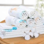 Yoofoss Mulltücher Baby 10er Set 27x50 cm – 6-lagige Baumwoll-Mullwindeln für Neugeborene – Bild 3