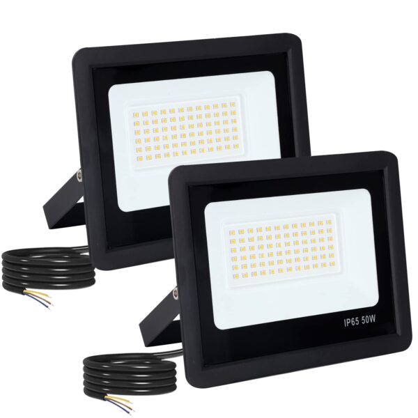 FUPE LED Strahler Außen 50W 5000LM – IP65 Wasserdicht für Garten & Hof (2er Set)
