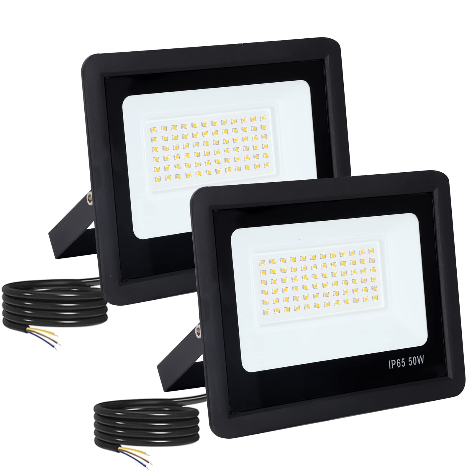 FUPE LED Strahler Außen 50W 5000LM – IP65 Wasserdicht für Garten & Hof (2er Set)